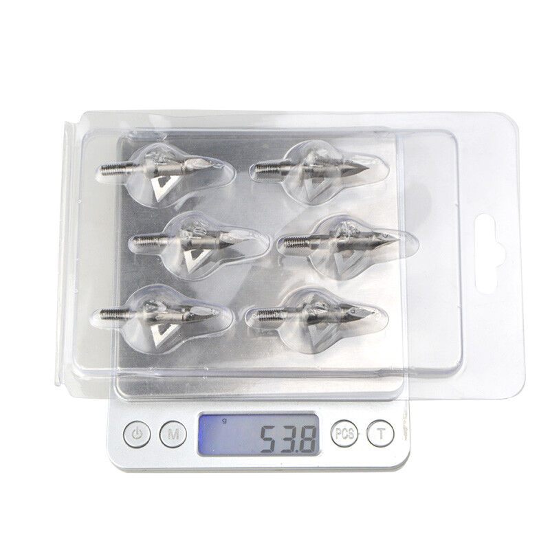 12pcs Archery Arrowheads Broadheads Blade Crossbow Tips Arrow Screw Bow Hunting Points